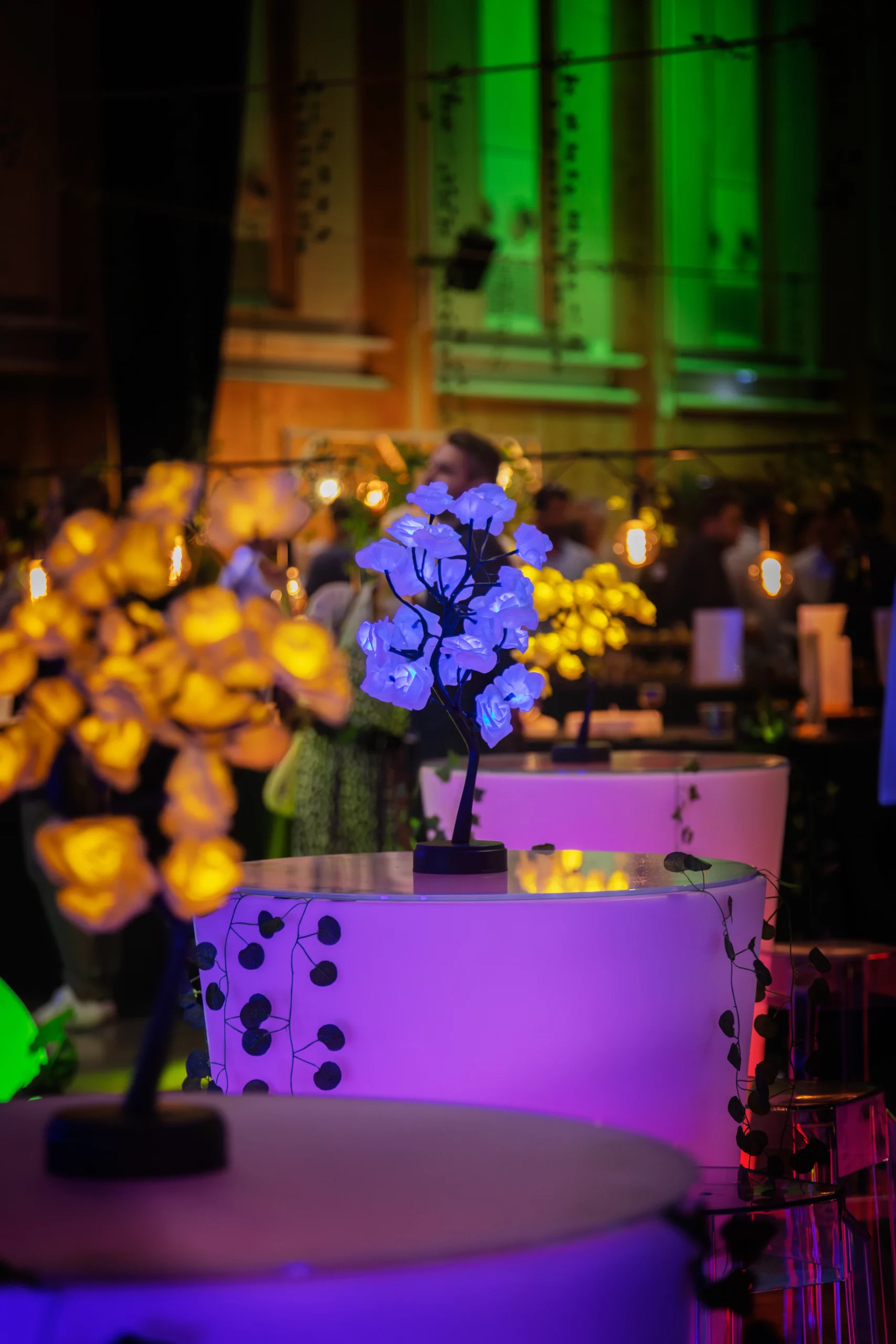 Décoration immersive futuriste