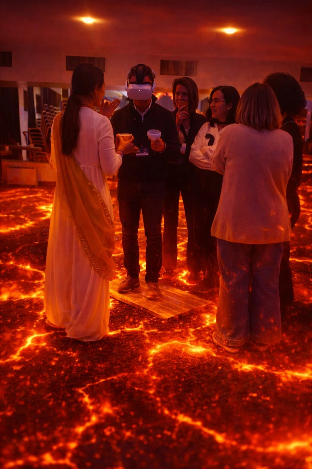 Réalité virtuelle dans le feu