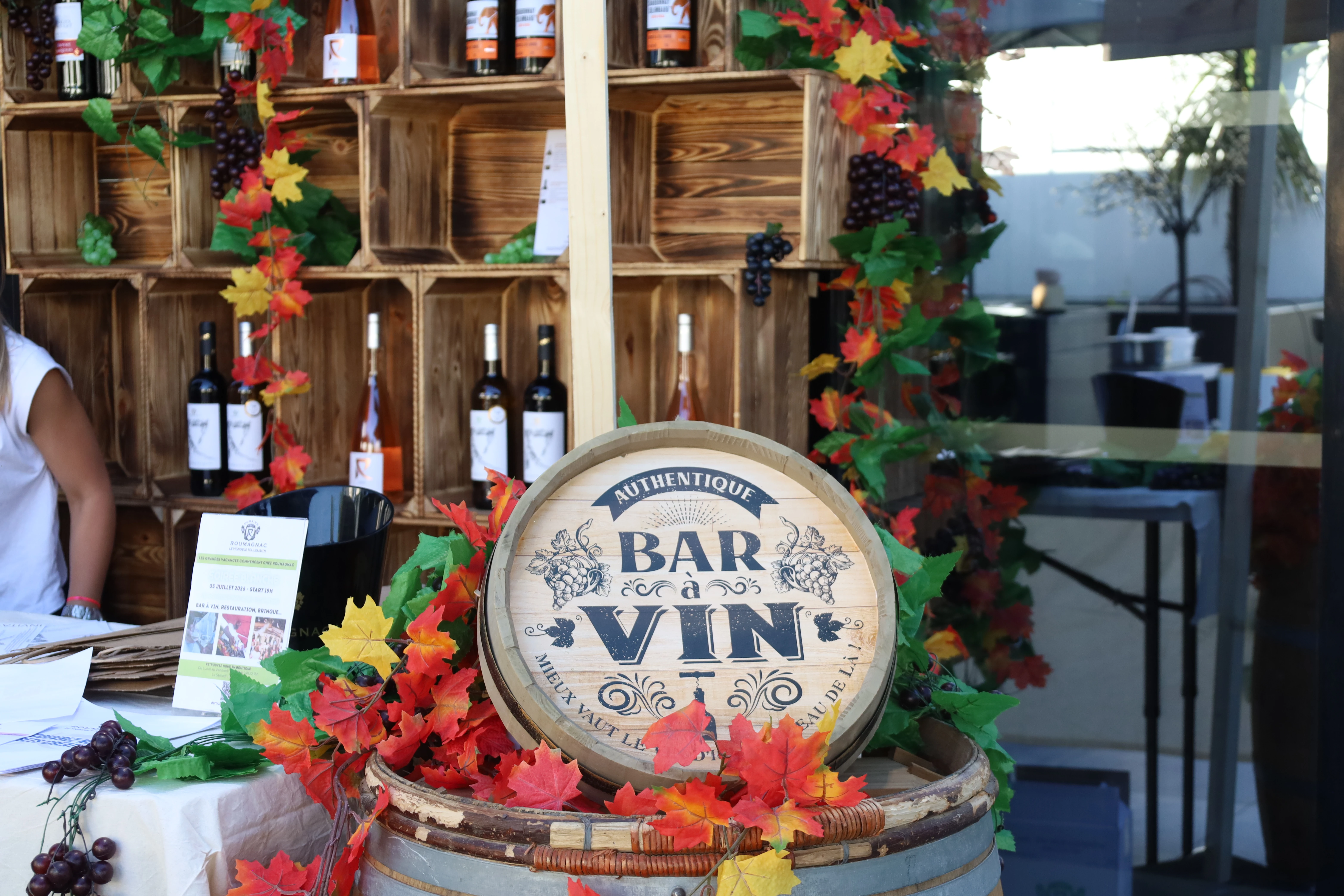 Marché bar à vin