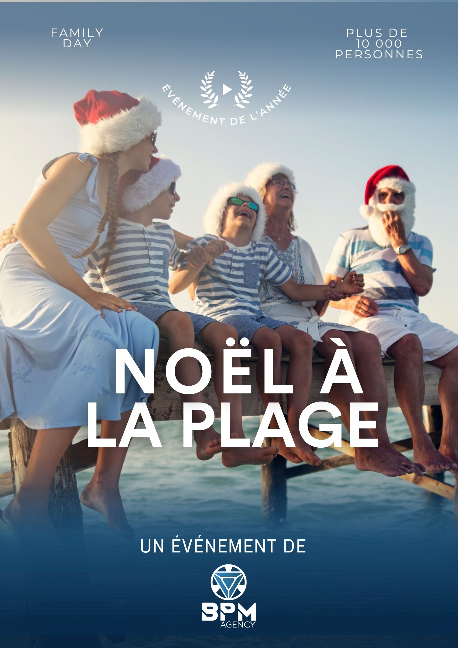 Noel à la plage affiche family day